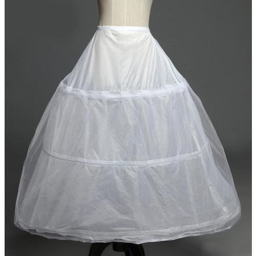 In Stock 3 Hoops Petticoats for wedding dress Wedding Accessories Crinoline Cheap Underskirt For Ball Gown