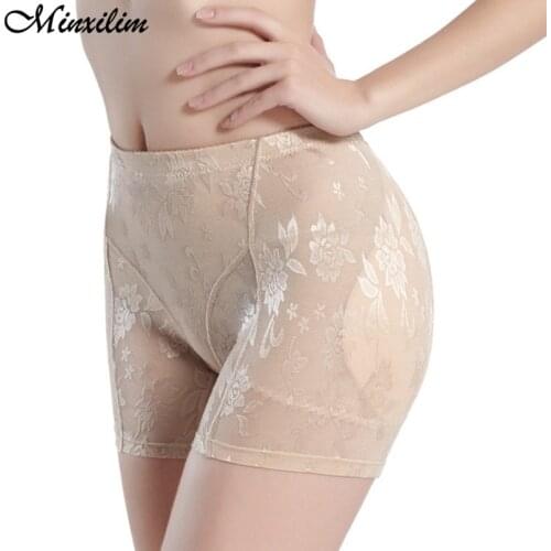 Minxilim Women Butt Hip Enhancer Slimming Shaper Padded Butt Lifter Panty Fake Hip Shapwear Underwear Briefs Push Up Panties