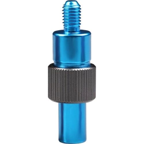 1Pc Fishing Rod Connector 8mm Screws Net Head Adapter Fishing Landing Harpoon Dip Aluminum Alloy Net Rod Parts 2021