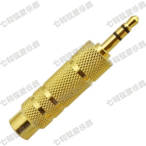 2Pcs 6.35mm to 3.5mm Stereo Microphone Guitar Cable Audio Converter Adapter Coupler Connector Female to Male guitar accessories