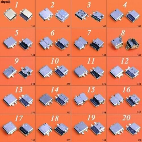 20models type-c USB 3.1 Charging jack Female Connector Socket charger Port Dock plug For Mobile Phone Notebook Asus Lenovo E480