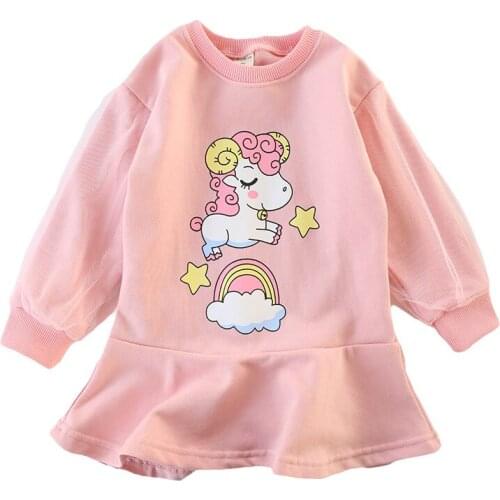 2021 Fashion Children Clothes Girl Dress For Girls Children Clothes Autumn And Spring Cartoon Dresses Childrens Clothing