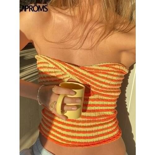 Женские укороченные топы APROMS China At AliExpress