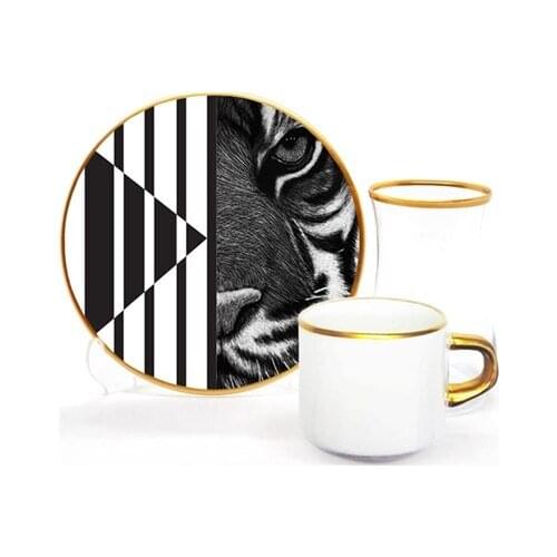Drop Focus Tea Coffee Set 18 Pieces Tigris