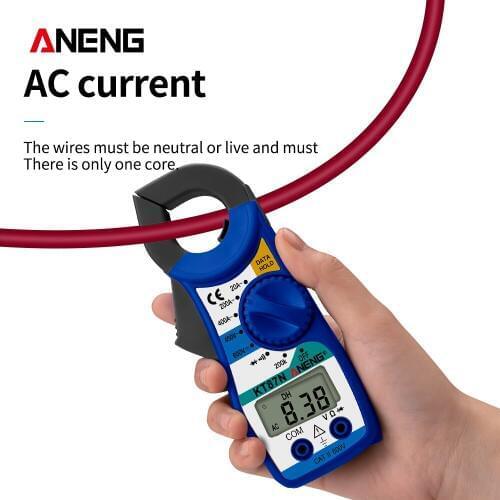 Mini Digital Clamp Meters AC/DC Voltage AC Current 600v True RMS Multimeter Capacitance Electrical Megger Tester KT87N