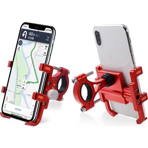 1pcs Bicycle Phone Mount Holder MTB Mountain Bike Motorcycle Handlebar Clip Stand for 5.4" To 9.0cm" Smartphones Bike Rack