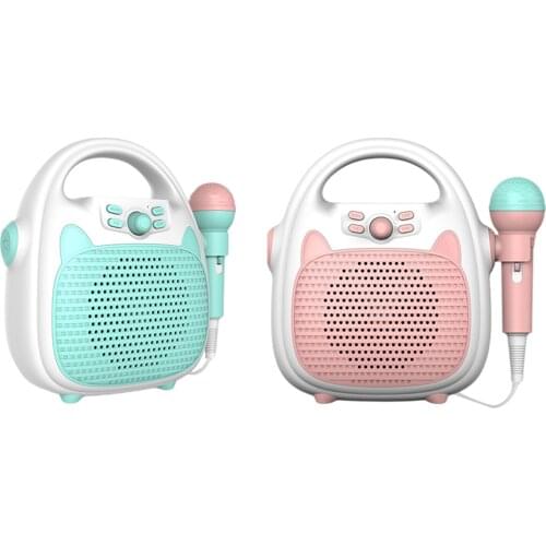 Bluetooth Kids Karaoke Machine Speaker Girls Boys Singing Toys Microphone Toy Build in LED Light Show Indoor Outdoor