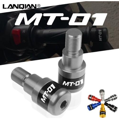 For Yamaha MT01 Motorcycle Aluminum Hand Grip Ends Handle bar Ends MT 01 MT-01 2004 2005 2006 2007 2008 2009 Accessories