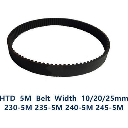 HTD 5M Timing belt C=230/235/240/245 width 15/20/25mm Teeth 46 47 48 49 HTD5M synchronous Belt 230-5M 235-5M 240-5M 245-5M