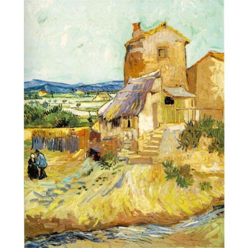 The old mil of Vincent Van Gogh art oil paintings Canvas reproduction hand-painted