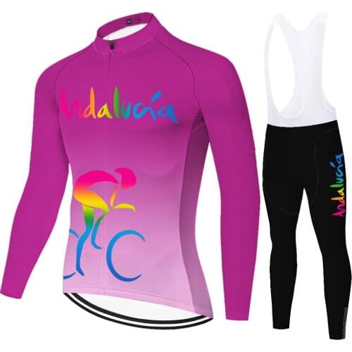 Andalucia Summer Spirng Mallots Mallot Verano Cyclisme Masculino Maillot Ropa Equipamento Ciclismo Uniforme Ciclismo Hombre