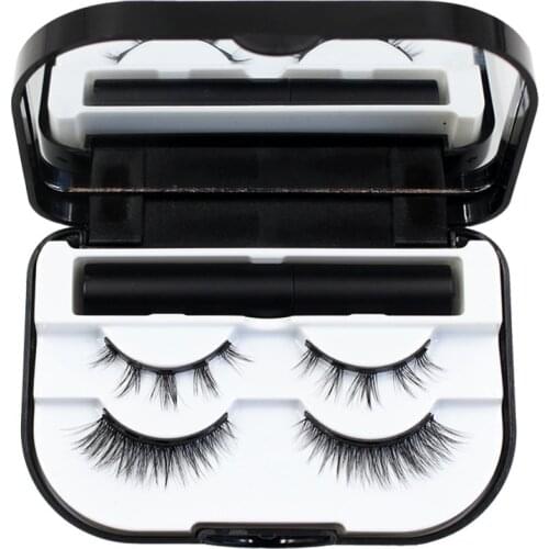 3D Magnetic Eyelashes 1 Pair Natural Magnet Lashes 10 cluster Magnet Eyelash Extension Waterproof Magnetic Eyeliner Makeup Set