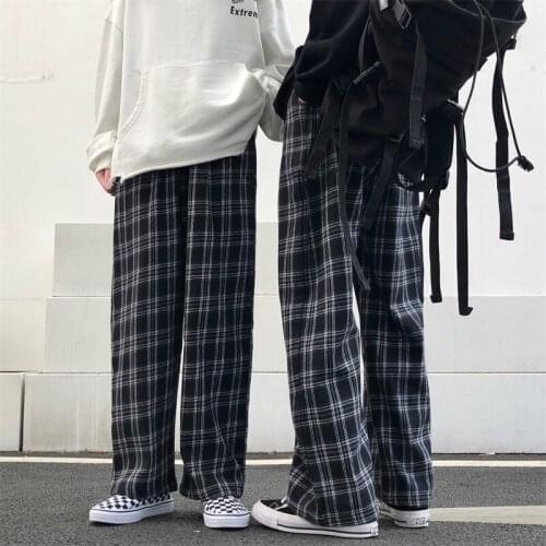 Moringcute Women's Plaid Trousers