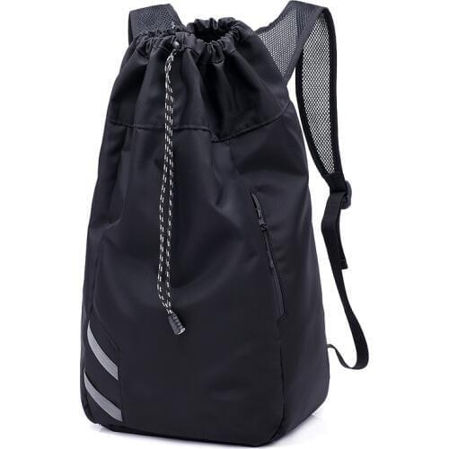 JODIMITTY Men Basketball Backpack School Bags For Balls Soccer Drawstring Mash Fitness Bucket Bag Outdoor Sports bag