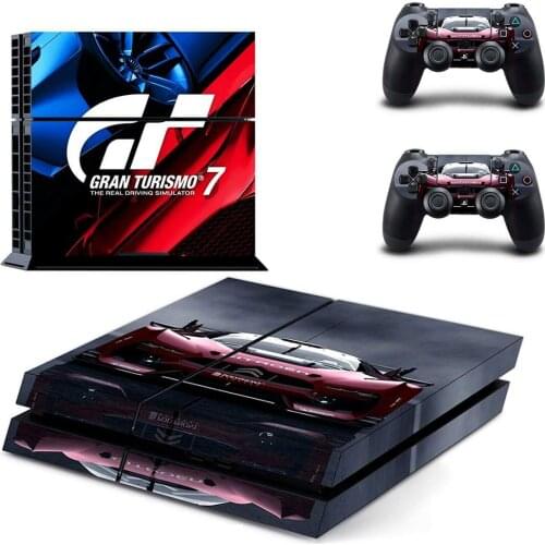Gran Turismo GT Sport PS4 Stickers Play station 4 Skin PS 4 Sticker Decal Cover For PlayStation 4 PS4 Console & Controller Skins