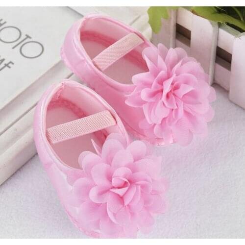 2021 Baby Shoes Newborn Baby Girls Princess Crib Shoes Soft Sole Anti-slip Prewalker First Walkers 0-18M