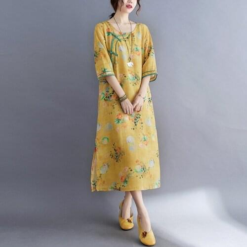 OKXGNZ Summer Linen Dresses
