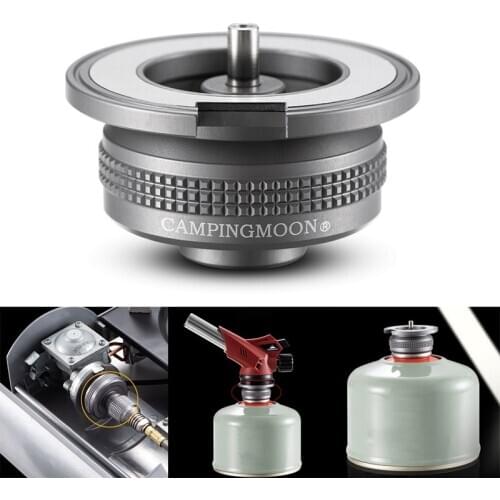 Outdoor Hiking Camping Gas Stove Magnetic suction Adaptor Split Type Furnace Converter Connector Aluminum Alloy Adapters