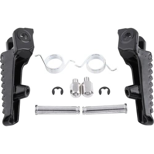 Pair Foot Pegs Bolts Accessories Front Footrest Foot Peg For Honda CBR600 F4I CBR919 CBR1000 Black