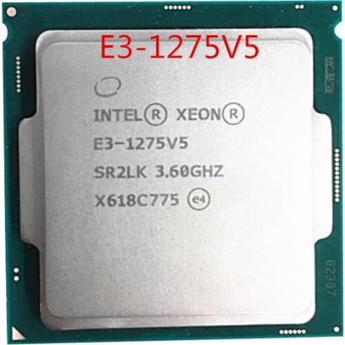 Intel E3-1275V5 E3-1275 V5 3.60GHZ Quad-Core 8M Cache LGA1151 TPD 80W Desktop CPU
