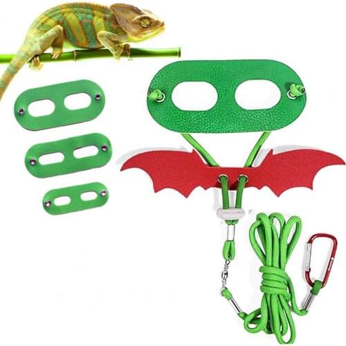 With Wings Reusable Reptile Faux Leather Safety Harness Small Animal Supplies