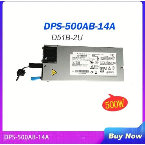 Server Power Supply For Delta DPS-500AB-14A D51B-2U 12V 41A 500W Fully Tested