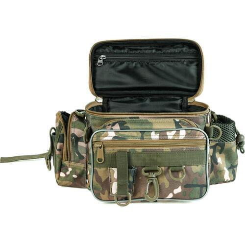Fishing Bag Multifunctional Outdoor Tackle Reel Lures Storage Box Waist Shoulder Camera Handbag Pouch