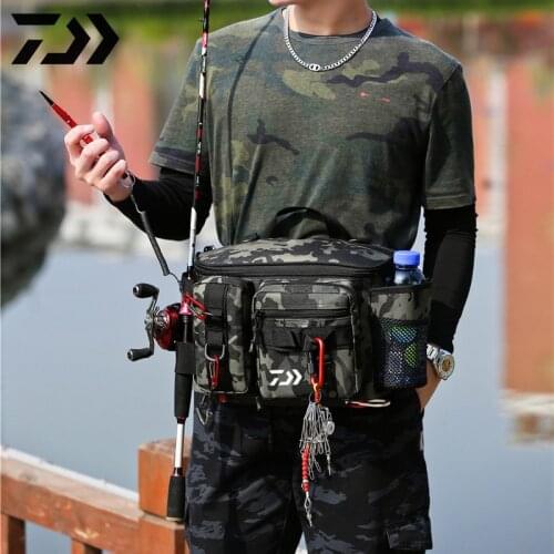Tactical Fishing Bag Accessories Mens Crossbody Shoulder Large Capacity Bag Outdoor Campin Travel Multi-Purpose Fishing Bags