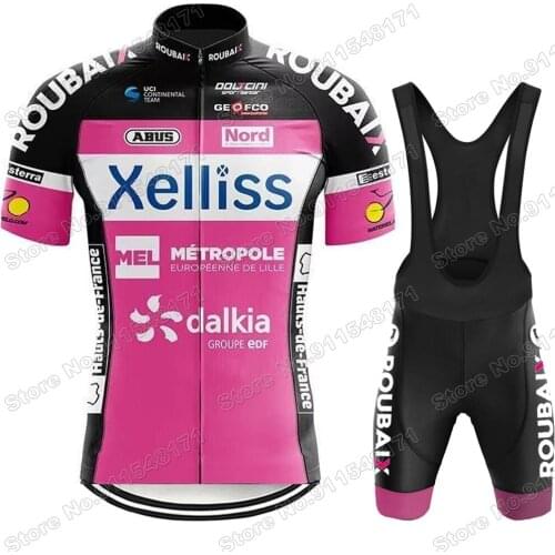 Xelliss Team 2021 Cycling Jersey Set Summer Clothing Road Bike Shirts Suit Bicycle Bib Shorts MTB Wear Maillot Ropa