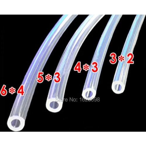 20m/lot Kinds of size printer ink tube transparent 5*3mm ink tube for printer spare parts connecting clear color