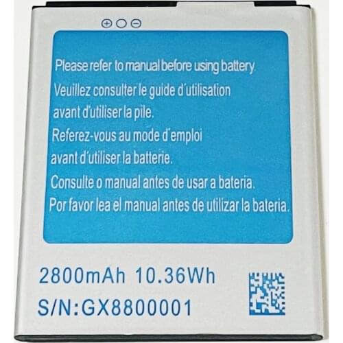 3.7V 10.36Wh 2800mAh S/N:GX8800001 For JIAKE N900 N900W S9500 N7100 Battery Dimension:74mmX58mmX3.5mm
