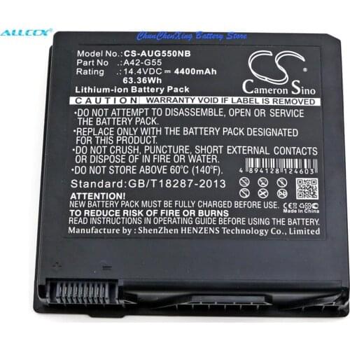 Cameron Sino 4400mAh Battery for Asus G55,G55V,G55VM,G55VM-DH71, G55VM-DS71,G55VM-ES71,G55VM-RS71, G55VM-S1020V,G55VW
