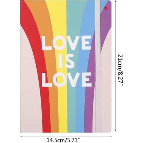 A5 Students Rainbow Notebook Hardcover Travel Journal Writing Notebook A5 Business Notepad Office Notepad for Travelers