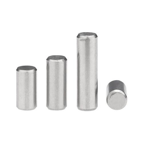 5pcs M5 stainless steel cylinderical pins double head chamfer pin roller guide dowels positioning dowel GB119 6mm-80mm long