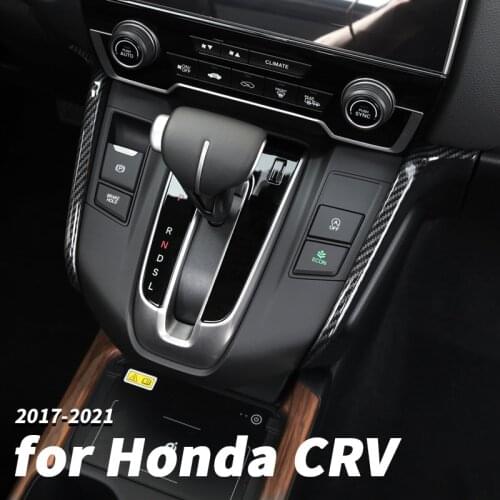 Car interior gear carbon fiber pattern decorative stickers gear modification accessories supplies ForHonda CRV CR-V 2017 19 2021