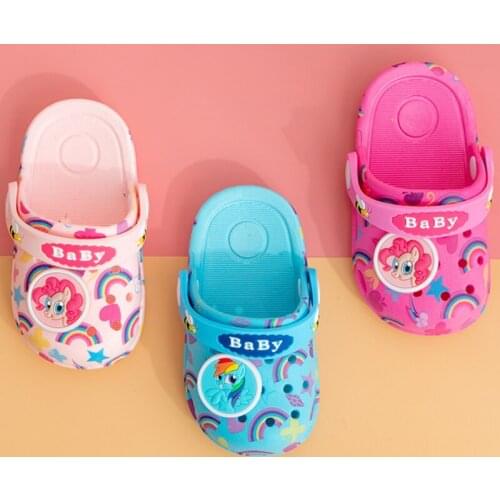 Xiao Ma Baoli Baby Slippers Xia 1-3 Years Old Non Slip Toddler Shoes Baotou Children Beach Shoes Boys and Girls Sandals