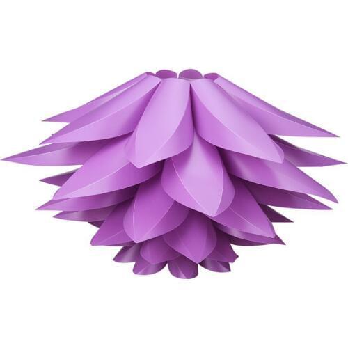 DIY Lotus Lampshade IQ PP Ceiling Lamp Shade - Pendant Light Shade Christmas Living Room Decor Lighting, DIA:53CM (Purple) Drops