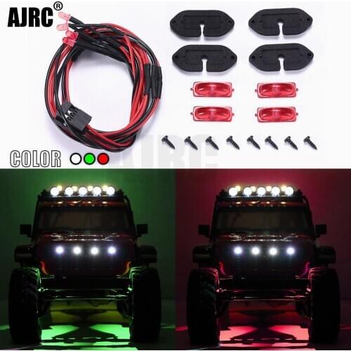 For 1/10 RC Car AXIAL SCX10 III JEEP Wrangler Wheel Eyebrow Light Atmosphere Light Chassis Light Decorative Light