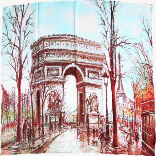 ELEGANT HANDMADE BRAND 100%Twill Silk Scarf TWIC-209568