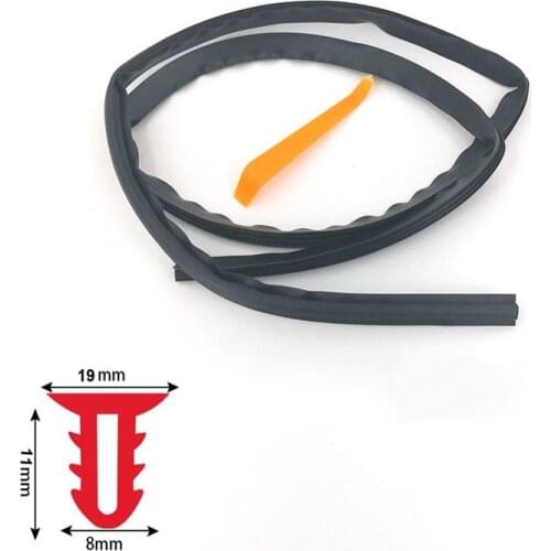 Universal Car Windshield Sealant Dashboard Soundproof Rubber Seal Strip Auto Rubber Seals Car Panel Seal 160cm