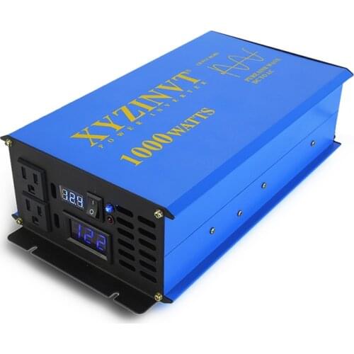 1000W Pure Sine Wave Solar Power Inverter 24V to 220V Solar Panel Inverter Voltage Converter 12V/24V/48V DC to 120V/220V/240V AC
