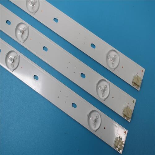 Kit 3 PCS 6LEDs 627mm LED backlight strip for Toshiba 32"TV SVT320AF5 32P1300 32P1400 32P1400VT 32P1400VE 32P1400D 32P2400VT