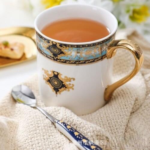 Bone China Creative Personality Office Couple Ceramic Coffee Cup Afternoon Tea Gift Mug Ceramic Tea Cup