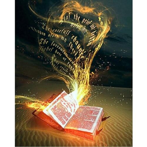 Landscape Diamond Painting Set Religion Book Mosaic Embroidery Picture Crystal Rhinestone Stickers Decal Wall Art Craft Gift