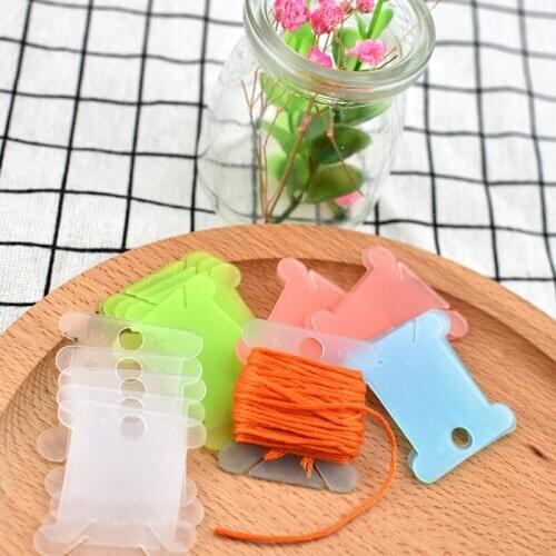 20/60/100pcs Cross Stitch Accessories Thread Stand Sewing Thread Stand Winding Plate Board Bobbin Embroidery Holder Sewing Tools