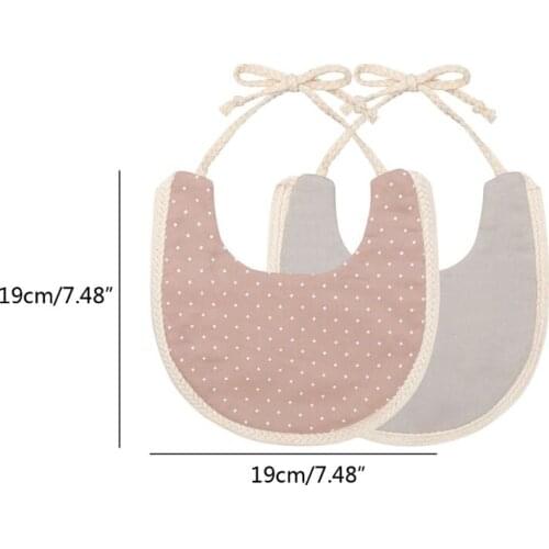 Infant Baby Bib Kids Toddler Feeding Double-side Cotton Burp Cloths Saliva Towel