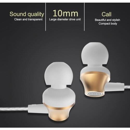 New M3 In-Ear Magnet Adsorption Heavy Bass Wired Earphone Metal Stereo Subwoofer Headphones With Mic For Cellphone Laptops PC
