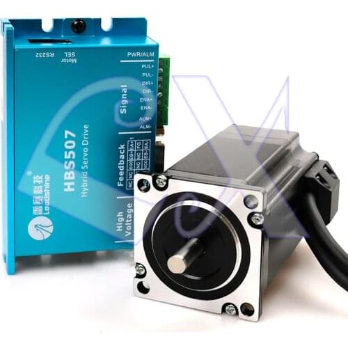 Original Leadshine Closed Loop system Servo Motor & Drive kit HBS507 + 3-phase 1.0NM motor 573HBM10-1000 with Encoder line