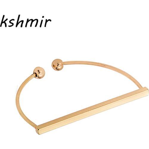 Simple minimalist Europe and the United States small and beautiful geometric bracelet Golden ladies man fashion bangle bracelet