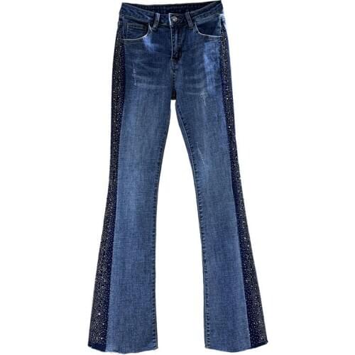 Py1017 2020 2020 spring summer autumn new women fashion casual Denim Pants woman female OL flare jeans skinny jeans woman